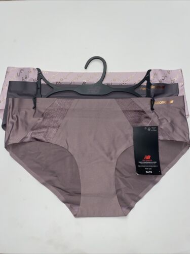 New Balance Super Soft Hipster No-Show Underwear-3 Pack Shades Of Blush XL