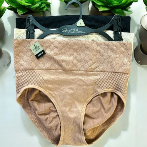 Marilyn Monroe 3 Pk BRIEFS SEAMLESS SHAPER~MULTICOLOR~ MM7217~ALL SIZES~GREAT!
