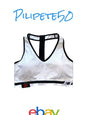 New Balance Medium Impact Sports Bra Style 7462 White/Black Size XL NEW