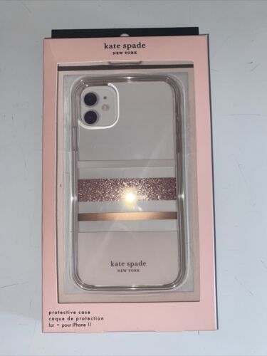 Kate Spade  Case for iPhone 11 Line Rose Gold & Metallic NIB
