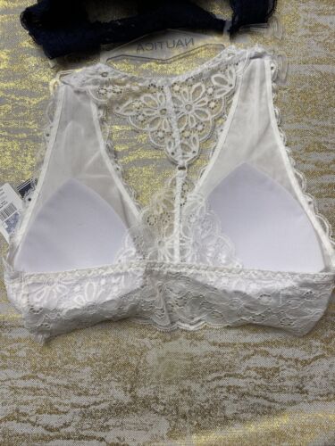 NÁUTICA LACE 2PACK INTIMATES LOUNGE COMFORT BRAS SIZE L RETAIL $48 BEAUTIFUL NEW