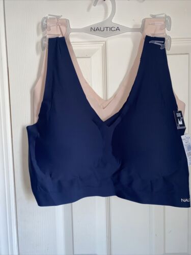 NÁUTICA 2PACK INTIMATES LOUNGE SIZE 3XL BRAS LASER CUT -NT2081 BEAUTIFUL!