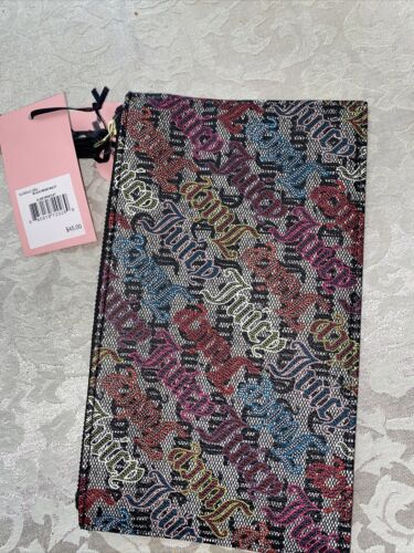 Juicy Couture~Black Beige Multi Glam Wristlet ~ REALLY CUTE~JUST FOR YOU!