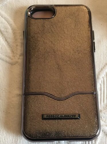 REBECCA MINKOFF iPHONE 8 CASE "SLIDE CASE" GOLD SPARKLES TWO PIECE DESIGN