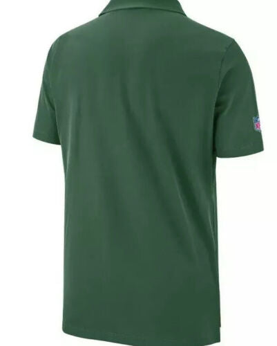 NEW YORK JETS GREEN POLO SIDELINE ELITE PREFORANCE MENS LARGE MSRP $85.00