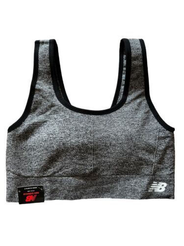 New Balance Sports Bra Style R000545~Medium Impact~Gray/Black XL~SUPER CUTE