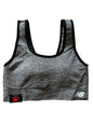 New Balance Sports Bra Style R000545~Medium Impact~Gray/Black XL~SUPER CUTE