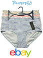 Tommy Hilfiger 3pcs~Soft Cotton Logo Mid-Rise Panties Sz. M~Multicolor~GREAT FIT