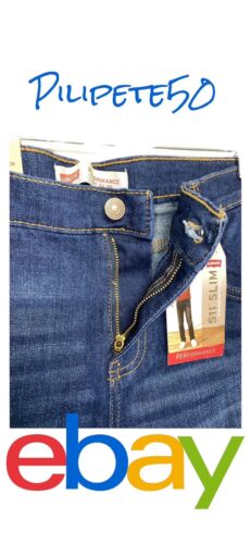 Levi's 511 Slim Fit Performance Jeans, Big Boy's Size 18 Reg, Adjustable Waist