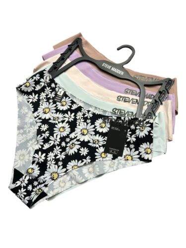 STEVE MADDEN Women’s Panties Sz. L~5 Pkg Cheeky Hipster Multicolor~SM21076~SEXY