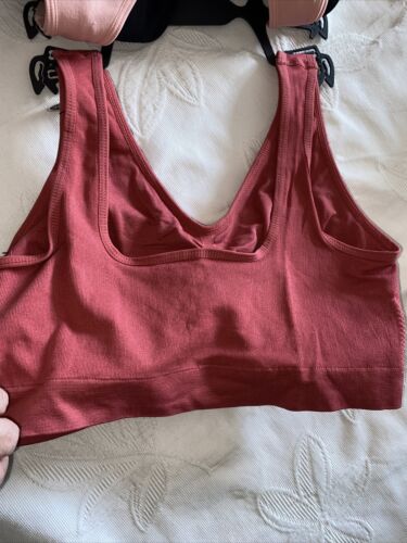 Delta Burke 3-Pack Seamless Bras Size 2X Soft Comfort Lounge Removable Pads NEW