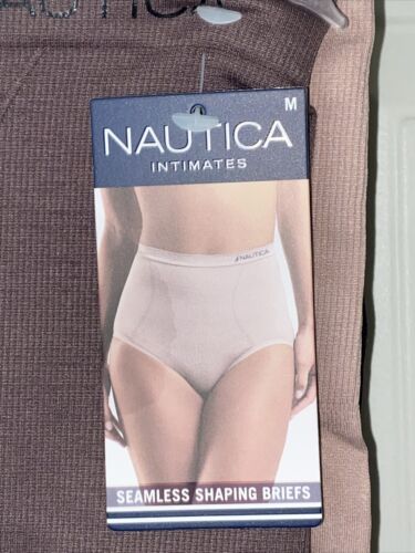 NAUTICA INTIMATES NT7164 3PKD~MEDIUM~SEAMLESS SHAPING BRIEF PANTIES GREAT FIT!