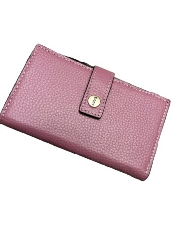 LODIS Coin Purse Bifold Card Wallet BLUSH  Genuine Leather-ABSOLUTELY BEAUTIFUL!