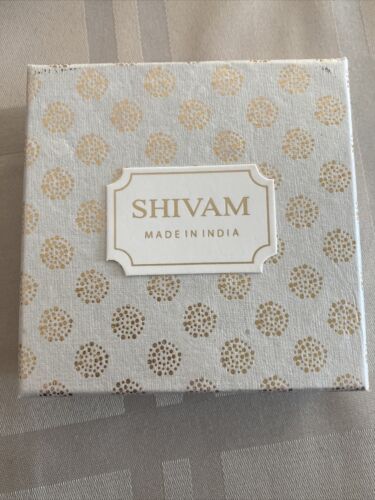 SHIVAM .925 STERLING SILVER SEVEN CHAKRAS LAVA  ￼GENUINE GEMSTONE BRACELET NIB