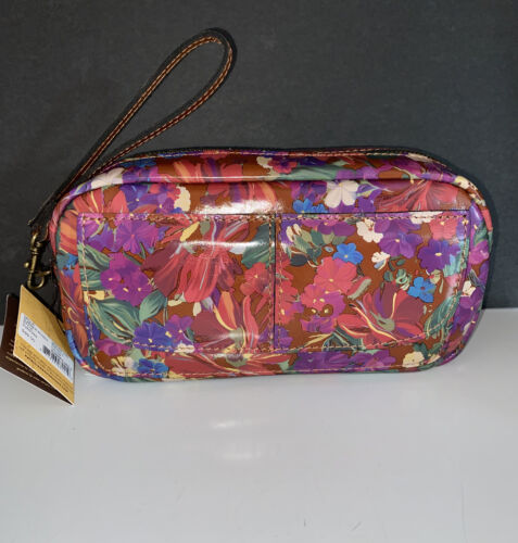 Patricia Nash REMINI LEATHER SUMMER ROSES TRAVEL BAG SMALL POUCH PURSE NWT ITALY