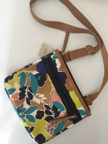 Fossil Eliza Bright Multicolored Crossbody Messenger Bag Purse  NEW $98