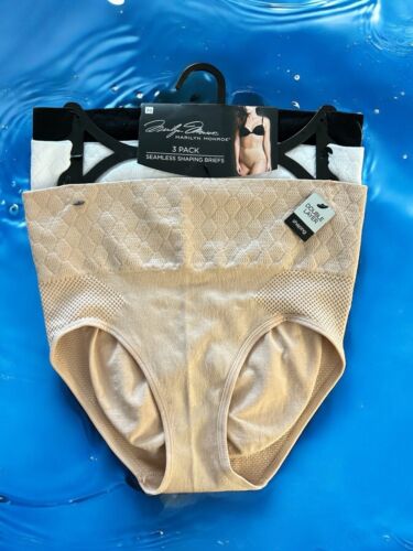 Marilyn Monroe 3 Pk BRIEFS SEAMLESS SHAPER~MULTICOLOR~ MM7217~ALL SIZES~GREAT!