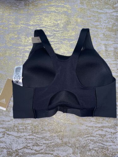 Adidas Black Solid Racerback Ultimate Alpha Sports Bra Women’s Sze. XLARGE