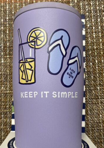Can Cooler Life Is Good 4-in-1  Slim + Regular Cans Bottles Mixed Drinks Cool!!