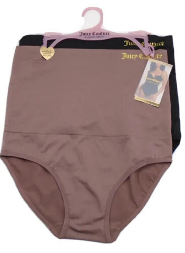 Juicy Couture Seamless Hi-Waist Shaping Brief 2PK~Size LARGE~JC4611~ GREAT FIT!