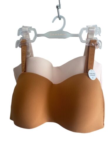 Danskin Intimates Bras~Removavle Strap~ 2-set ~Ocre & Pink Size 34B~DS6796