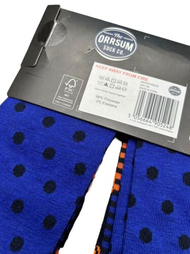 GAME DAY SOCKS ~The ORRSUM Sock Co. Men's 4-Pairs~Sz US 8-12, UK 7-11, EUR 41-46