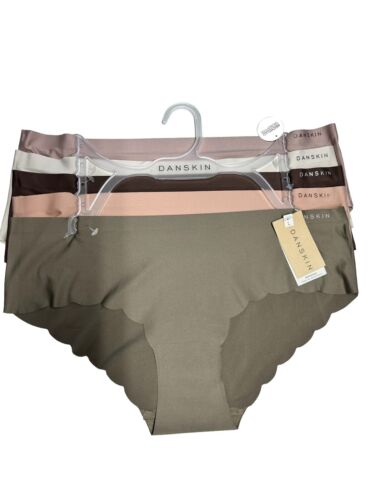 DANSKIN~ INTIMATES 5 Pack~Multicolor~No Show Panties XL ~ Style DS3610~UNIQUE