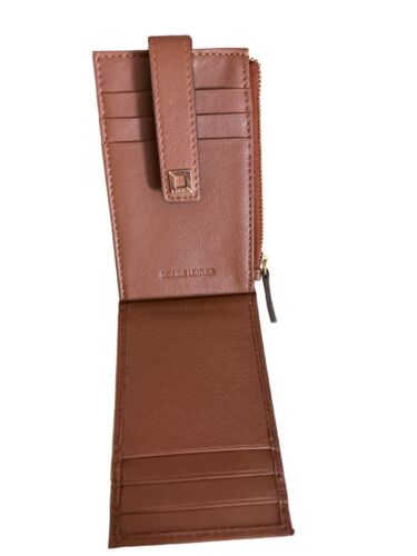 Lodis Wallet  Brown Julia Card Case RFID Protection Genuine Textured Leather