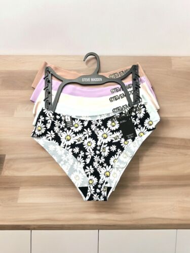 STEVE MADDEN Women’s Panties Sz. L~5 Pkg Cheeky Hipster Multicolor~SM21076~SEXY
