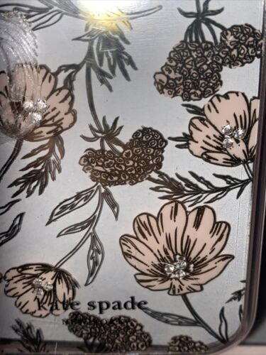 Kate Spade New York Protective Case iPhone 12 & 12 Pro Floral Clear Rhinestone