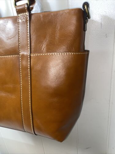 PATRICIA NASH LEATHER TALLORIA TOTE TAN COGNAC P61601  $229 NEW BEAUTIFUL!!!