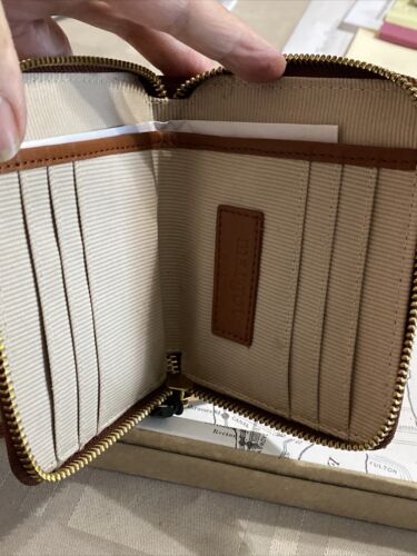 Margot New York Leather Cyrus Wristlet & Kate Card-Case Style# MG3004-CR~ UNIQUE