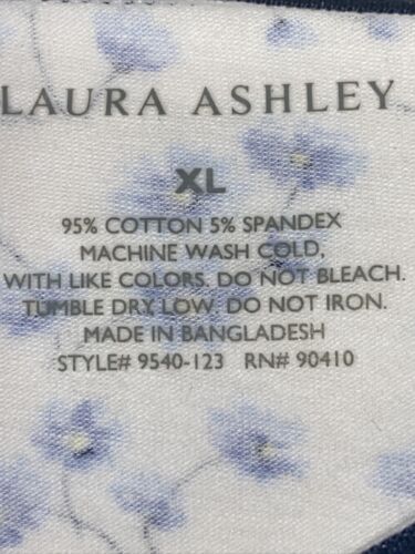 LAURA ASHLEY Intimates Cotton-Spandex Brief Panties~Size XL~5 pair Style LS9540