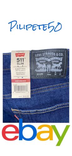 Levi's 511 Slim Fit Performance Jeans, Big Boy's Size 18 Reg, Adjustable Waist