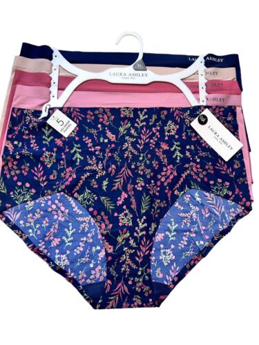 LAURA ASHLEY~5 Pack FIT PANTIES~MULTICOLOR~ STYLE # LS9549~ALL SIZES~GREAT FIT!
