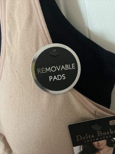 Delta Burke 2-Pack Intimate Seamless Bras Size 2X Soft Comfort Longline NICE