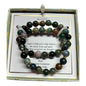 SHIVAM GENUINE GEMSTONE  AGATE 2 IN 1 BRACELET~HARMONY, CALM, GROUNDING~UNIQUE!