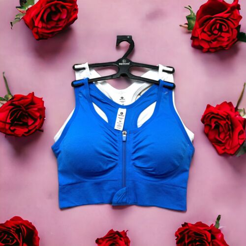 90 Degree By Reflex High Performance~ Full Support Sport  Bra Set-Two M~MSRP$58