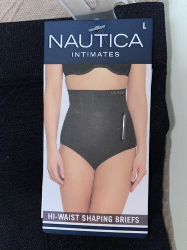 NAUTICA INTIMATES NT7128 2PKD SEAMLESS HI WAIST SHAPING BRIEF~LARGE~ GREAT FIT!