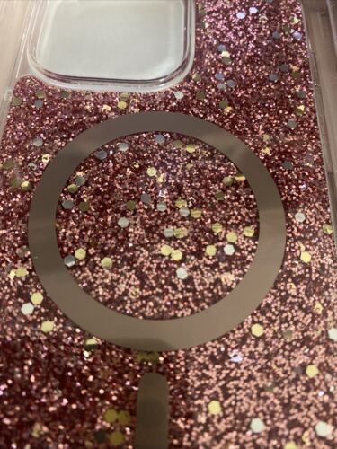 Kate Spade Phone Case iPhone 14 Pro Max  Magsafe Rosy Glitter Beautiful!!