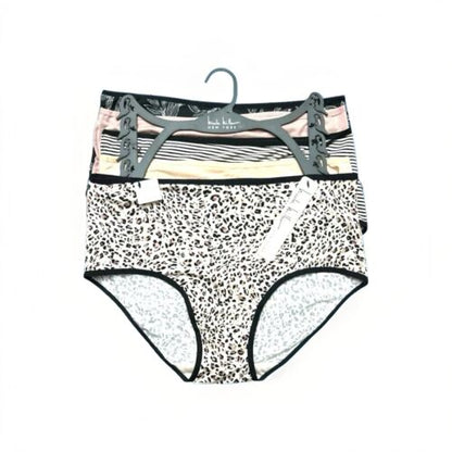 NICOLE MILLER~5 Pack FIT PANTIES~NO SHOW MID-RISE MULTICOLOR~ALL SIZES~GREAT FIT