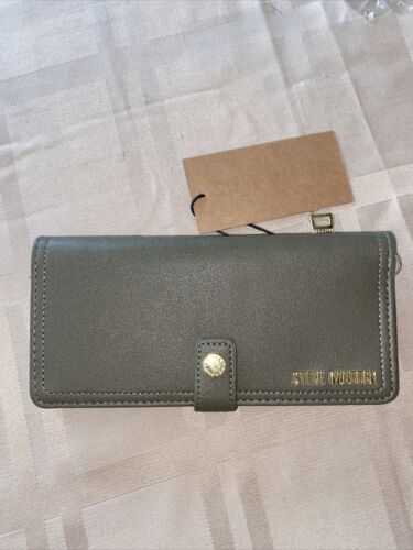 STEVE MADDEN Woman's Wallet Bifold BALLEN-G Soft Textured GREEN- BEAUTIFUL !!!