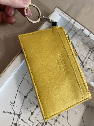 Margot New York Leather Cyrus Wristlet & Kate Card-Case Style# MG3004-CR~ UNIQUE