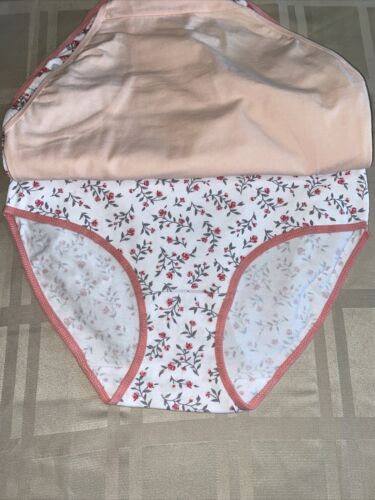 LAURA ASHLEY Intimates Cotton-Spandex Brief Panties~Size M~5 pair Style LS9221