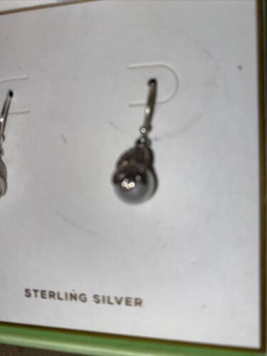 Annika Witt Made in Bali .925 Sterling Silver  Pearl Earrings- NEW