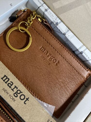 Margot New York Leather Cyrus Wristlet & Kate Card-Case Style# MG3004-CR~ UNIQUE