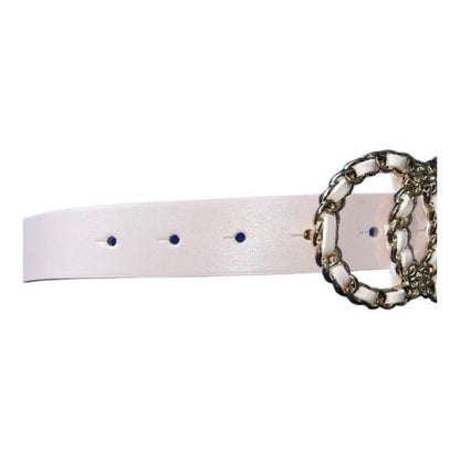 JUICY COUTURE BELT PINK BEAUTIFUL PINK AND GOLD CIRCLE BUCKLE