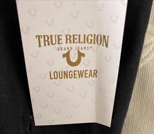 True Religion T-Shirt Gold Horse Shoe Black~Blend Cotton~Multicolor~All Sizes
