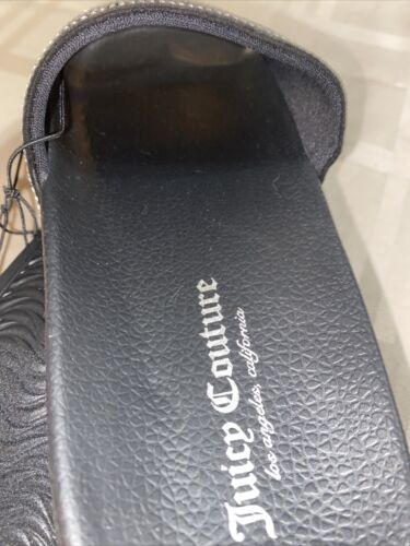 JUICY COUTURE WANDER SLIDE SANDALS FLIP FLOPS BLACK 8 M ~ NWT~ RARE FIND!