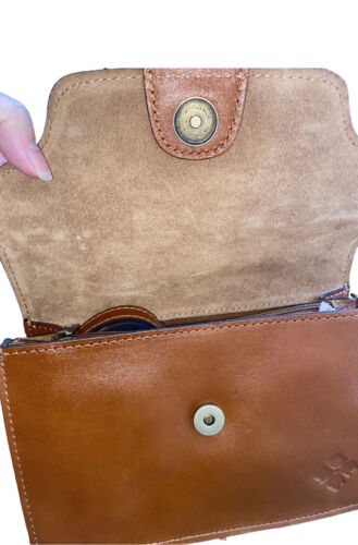Patricia Nash Porcili Handbag Tooled Florence Cognac Color~XBDY Strap~UNIQUE~NEW